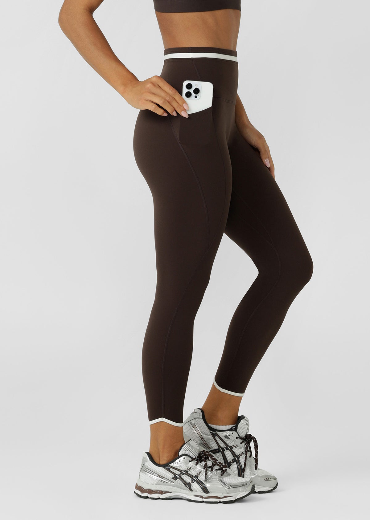 Lorna Jane One To Watch 2 Pocket Ankle Biter Leggings - Volcano