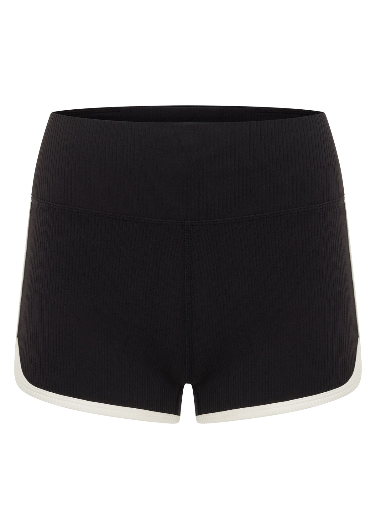 Lorna Jane One To Watch 7cm Luxe Rib Bike Shorts - Black