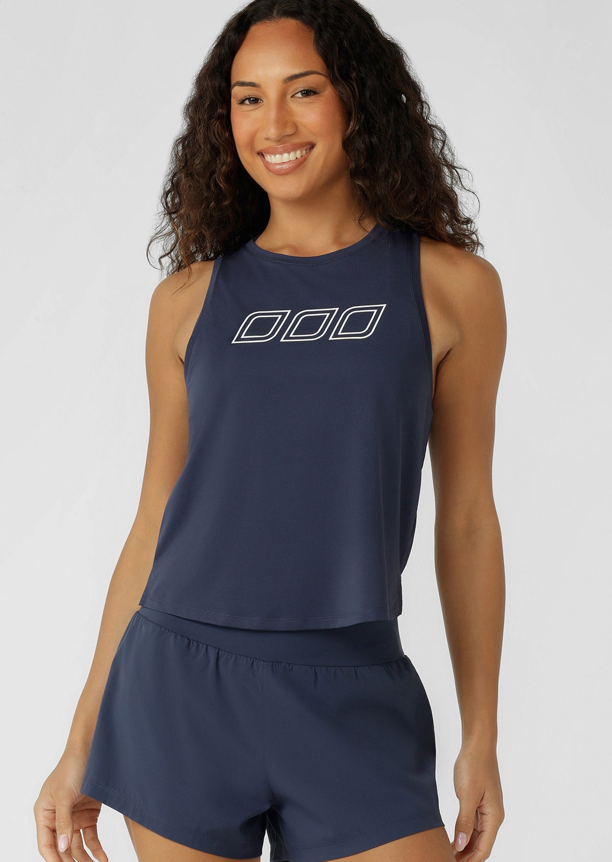 Lorna Jane In The Zone Active Tank - Platinum Navy