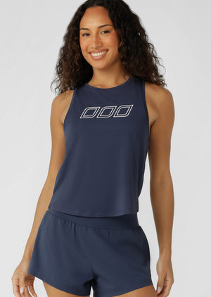 Lorna Jane In The Zone Active Tank - Platinum Navy