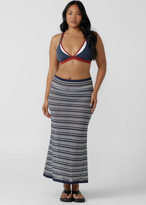 Lorna Jane Sporty Swim Bra - Platinum Navy