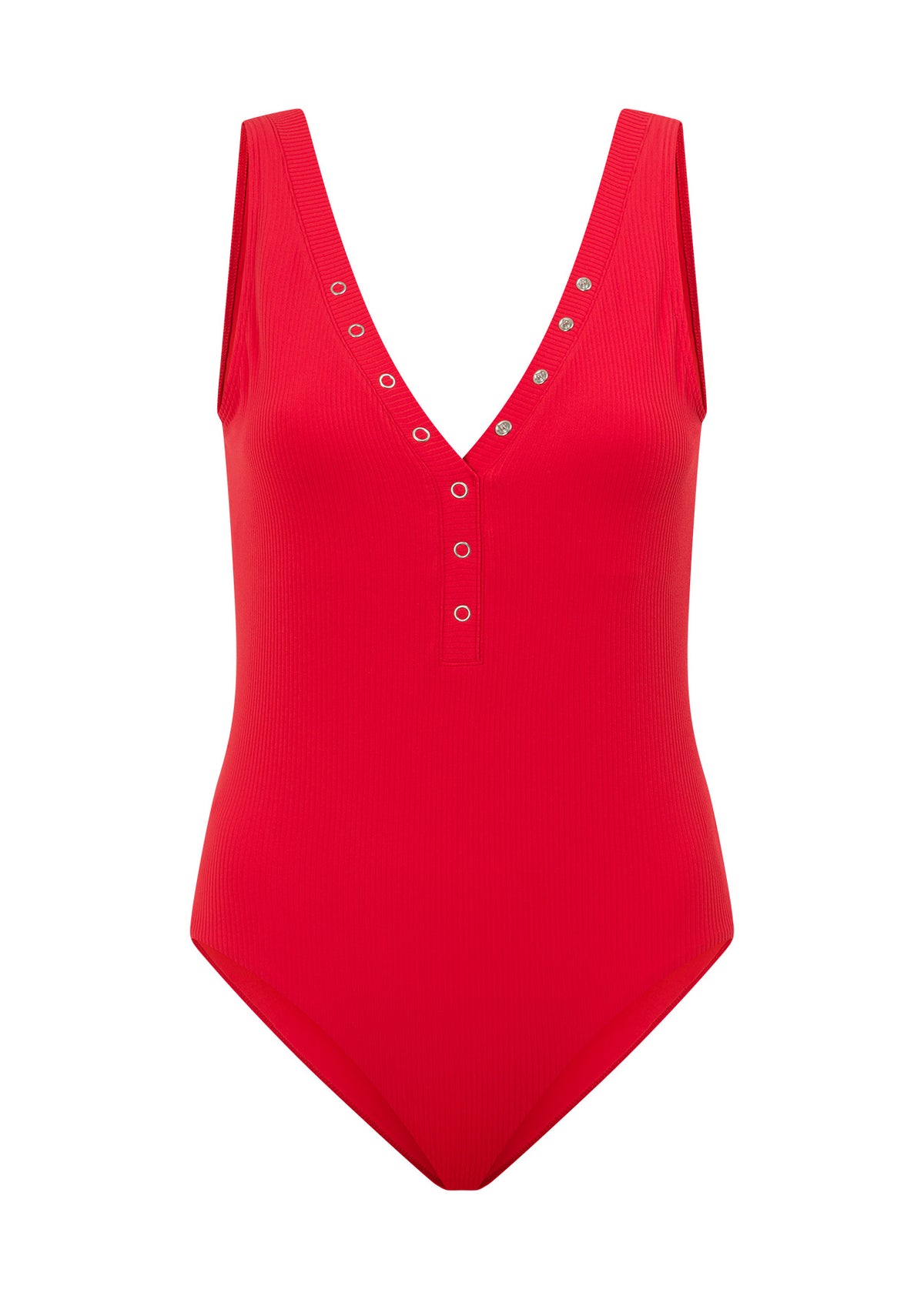 Lorna Jane Last Resort Rib Bodysuit - Lucky Red