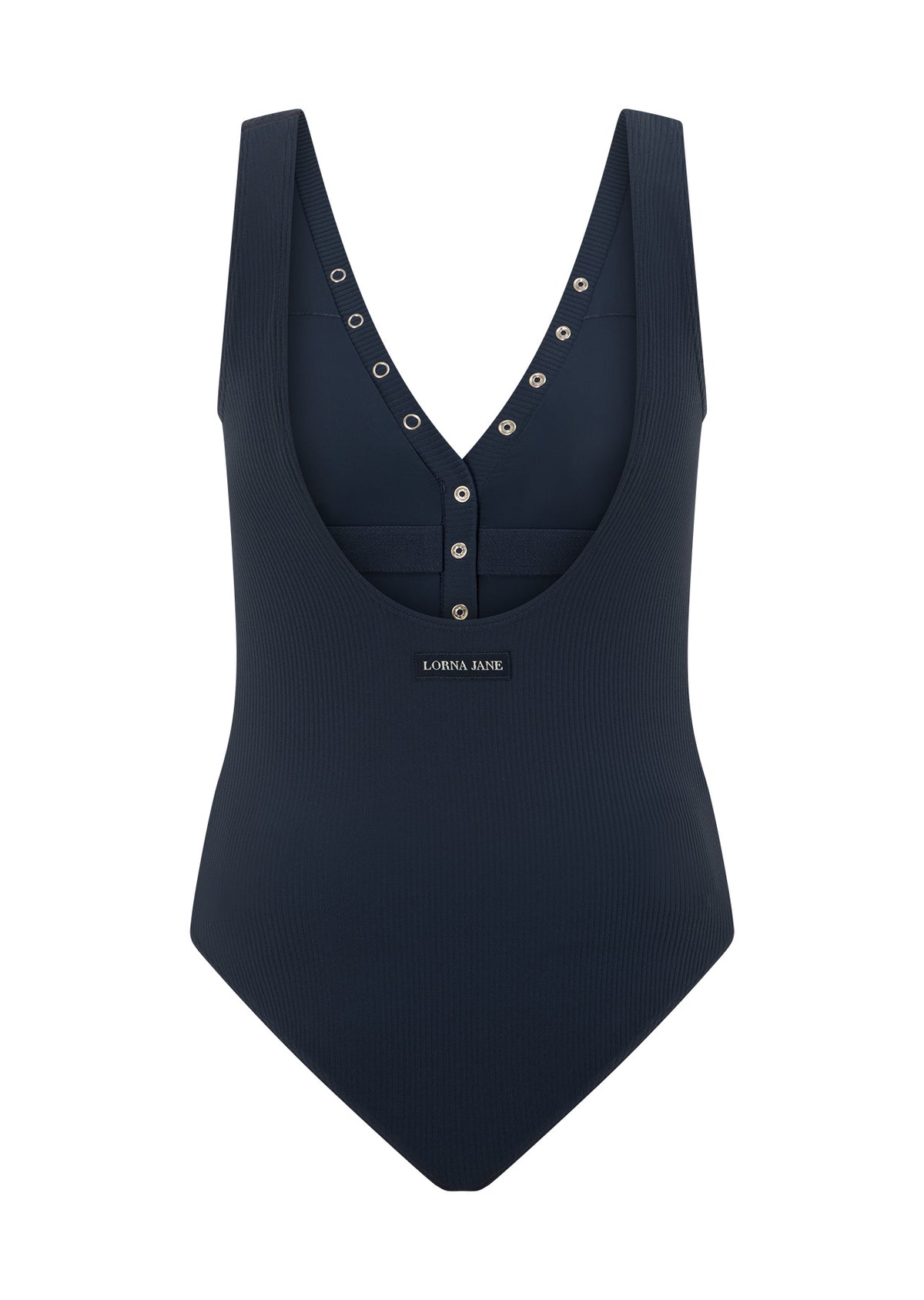 Lorna Jane Last Resort Rib Bodysuit - Platinum Navy