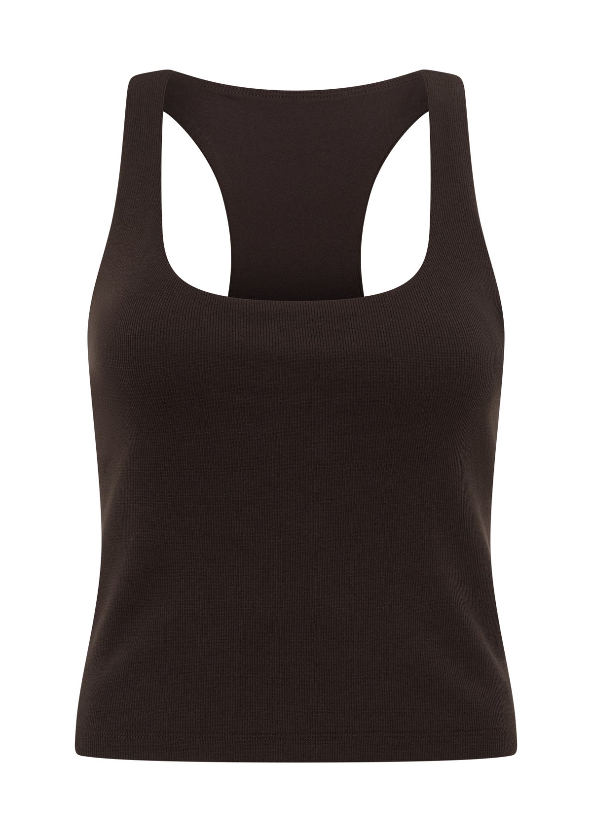 Lorna Jane Off Duty Rib Bra Tank Combo - Volcano