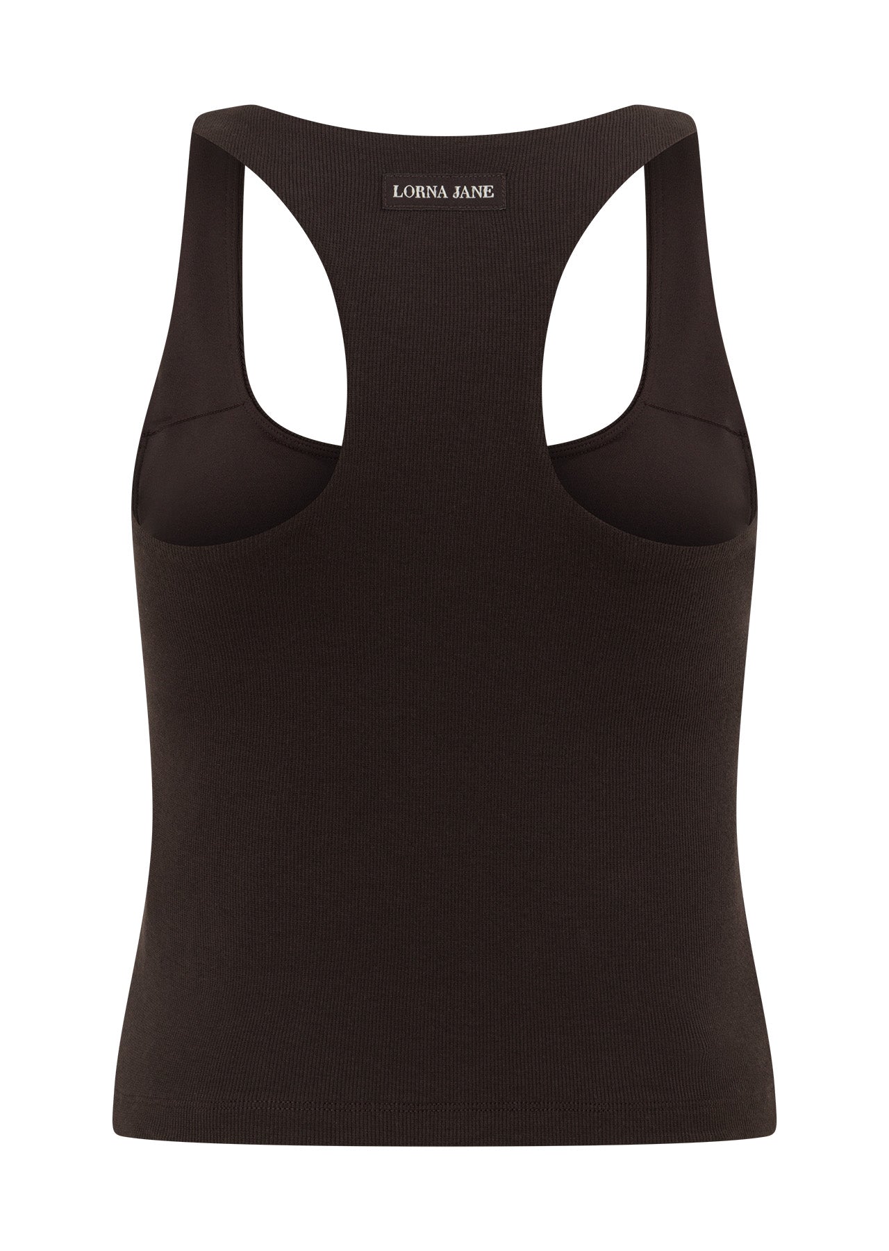 Lorna Jane Off Duty Rib Bra Tank Combo - Volcano