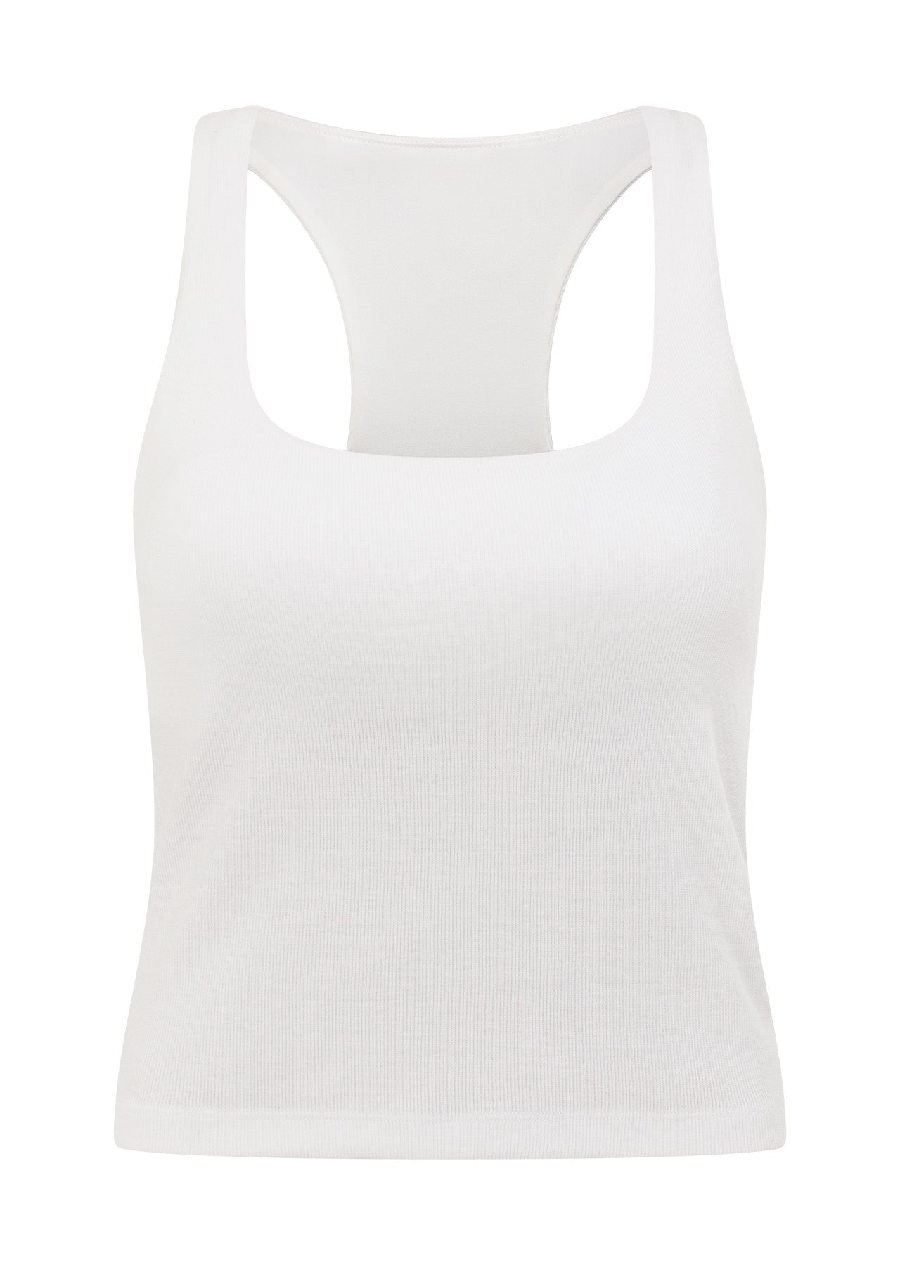 Lorna Jane Off Duty Rib Bra Tank Combo - White