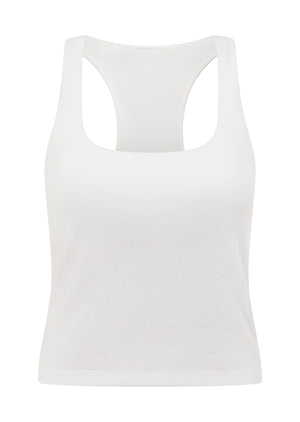 Lorna Jane Off Duty Rib Bra Tank Combo - White