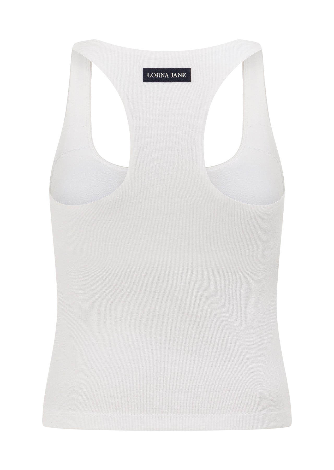 Lorna Jane Off Duty Rib Bra Tank Combo - White