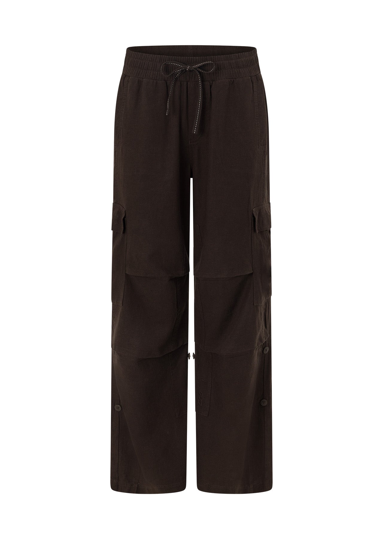 Lorna Jane Linen Flashdance Wide Leg Cargo Pants - Volcano