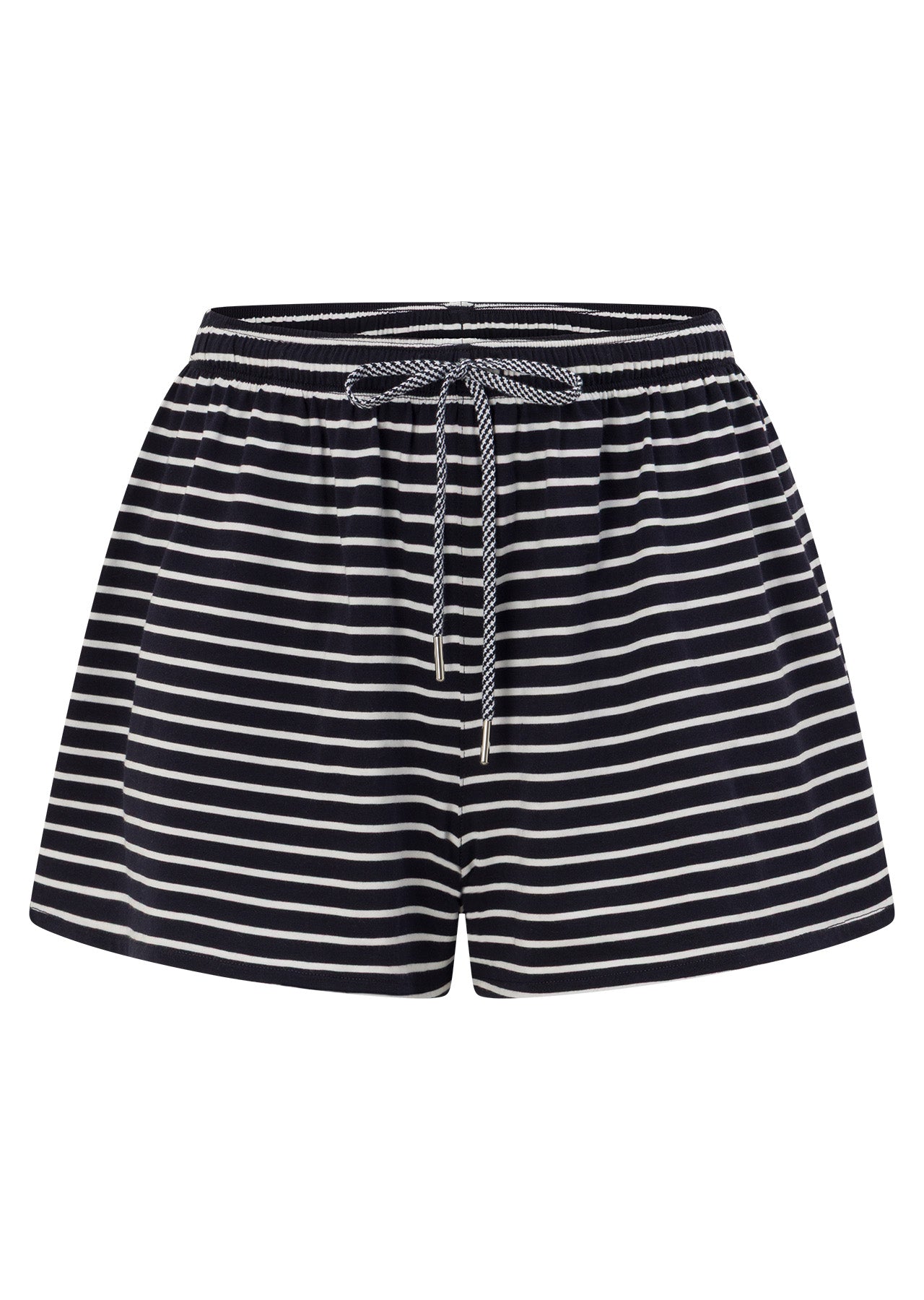 Lorna Jane Summer Stripe Lounge Shorts - Midnight Blue Mini Stripe