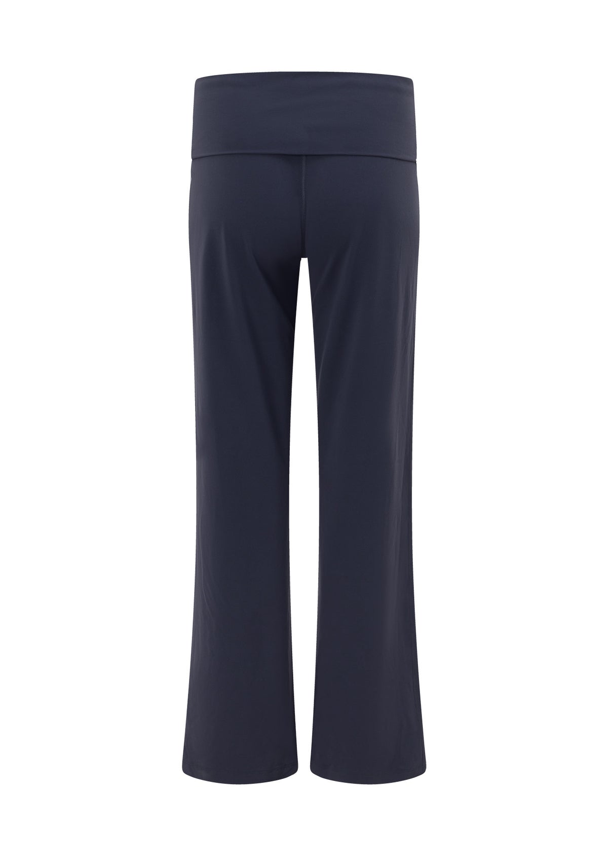 Lorna Jane Liberty Fold Over Waist Wide Leg Active Pants - Ash Blue