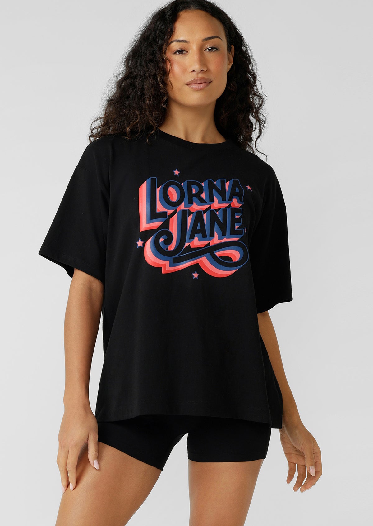 Lorna Jane Active World Boyfriend T-Shirt - Black