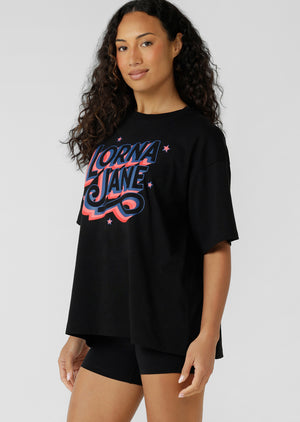 Lorna Jane Active World Boyfriend T-Shirt - Black
