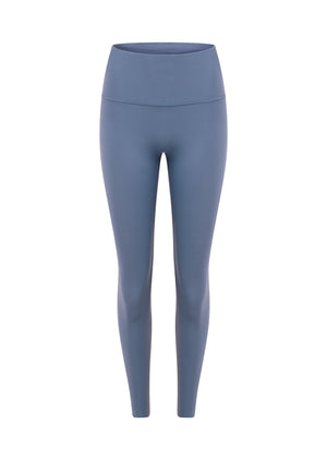 Lorna Jane Supreme Comfort Aloe No Ride Pocket Ankle Biter Leggings - Frost Blue