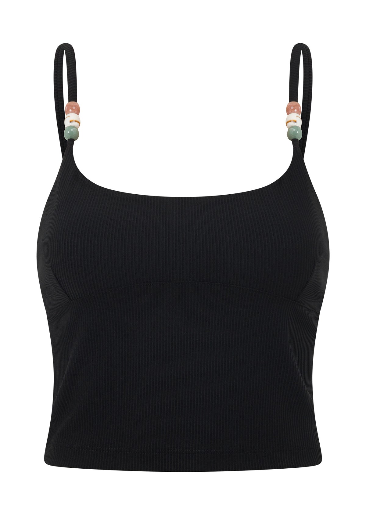 Lorna Jane Elemental Rib Tank Bra Combo - Black