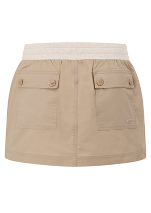 Lorna Jane Flashdance Mini Skirt - Oxford Tan