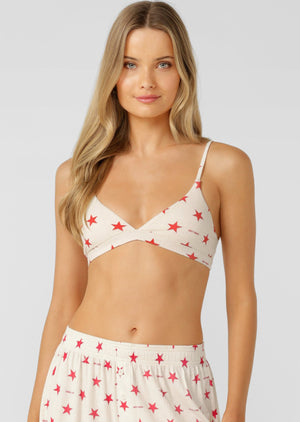 Lorna Jane Starstruck Rib Bralette - Starstruck Print