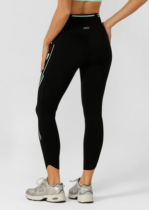 Lorna Jane Train Hard No Chafe Full Length Leggings - Black