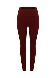 Lorna Jane Fast Pace Ankle Biter Leggings - Dark Ruby