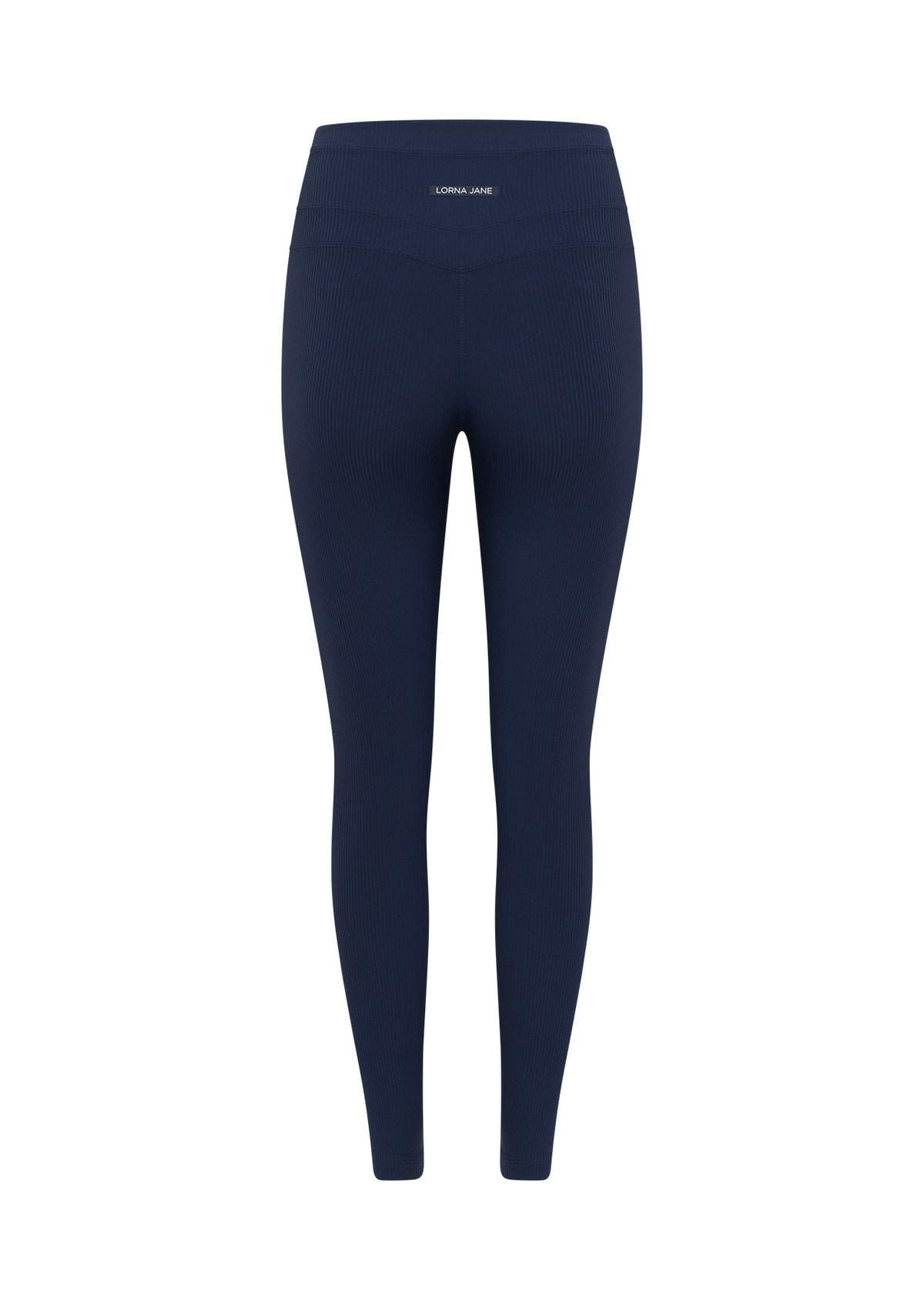 Lorna Jane Irresistible Rib Ankle Biter Leggings - Marine Blue