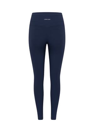 Lorna Jane Irresistible Rib Ankle Biter Leggings - Marine Blue