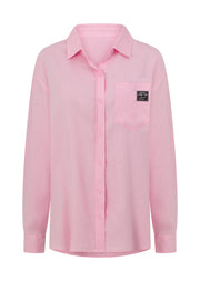 Lorna Jane Everline Long Sleeve Linen Shirt - Sweet Pink