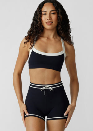 Lorna Jane LJ Sweat To Swim Sports Bra - Midnight Blue