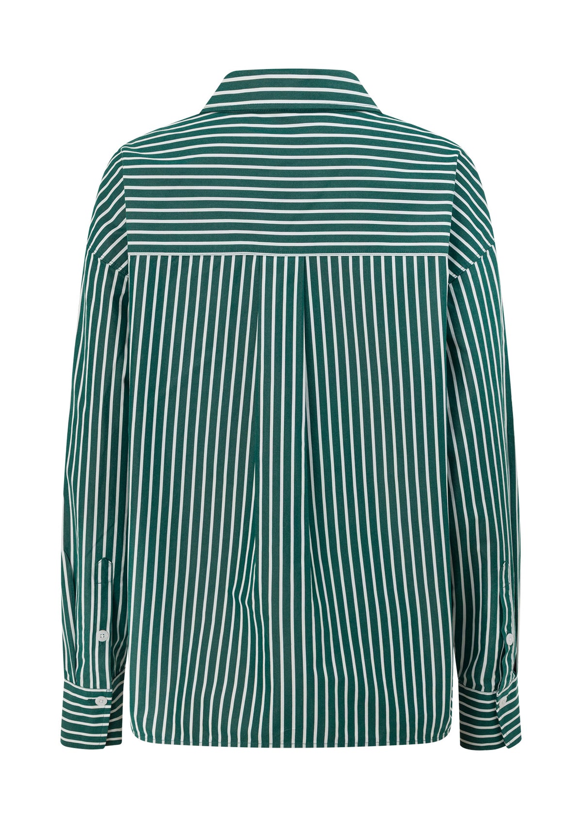 Lorna Jane LJC Oxford Club Long Sleeve Shirt - Palmetto Green Stripe