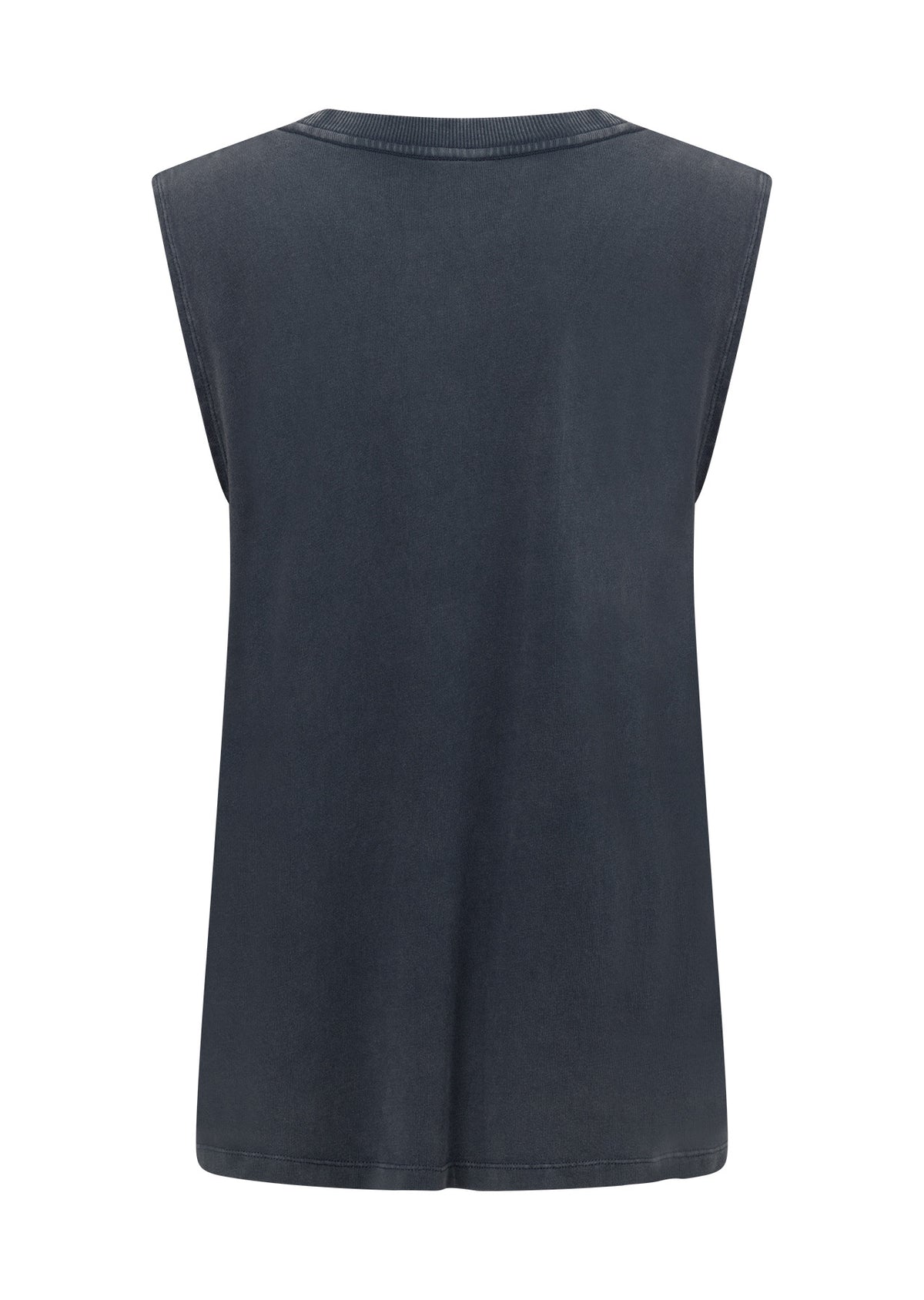 Lorna Jane Fade Away Washed Muscle Tank - Washed Platinum Navy