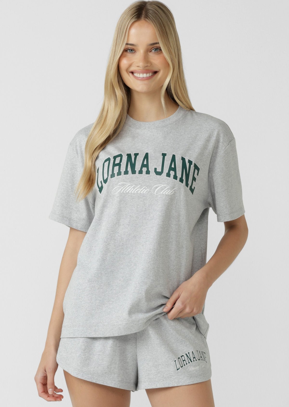 Lorna Jane All In T-Shirt - Grey Marl