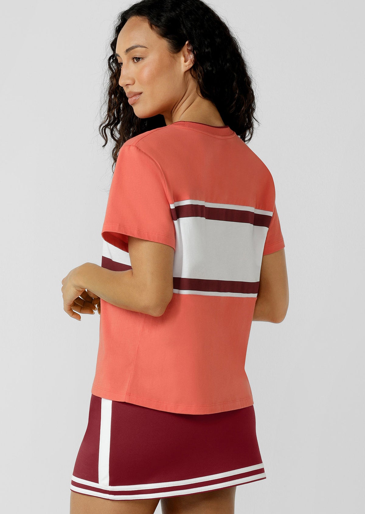 Lorna Jane Line Up T-Shirt - Burnt Sienna