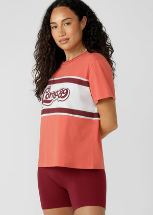 Lorna Jane Line Up T-Shirt - Burnt Sienna