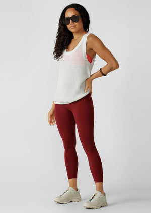 Lorna Jane Harbour Knit Tank - Porcelain