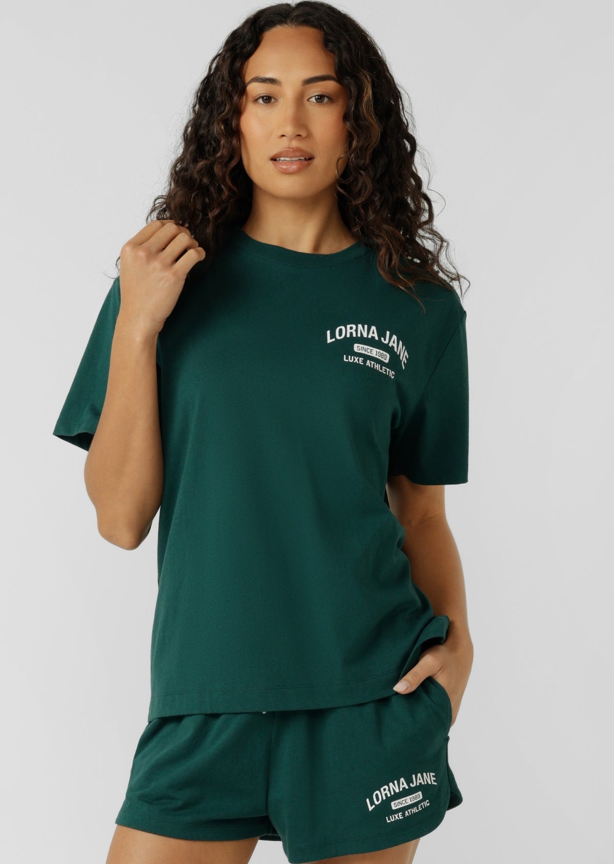 Lorna Jane Trackside T-Shirt - Palmetto Green