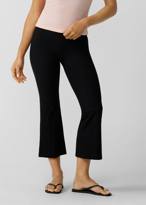 Lorna Jane Irresistible Luxe Active Rib Cropped Yoga Pants - Black