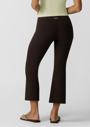 Lorna Jane Irresistible Luxe Active Rib Cropped Yoga Pants - Volcano