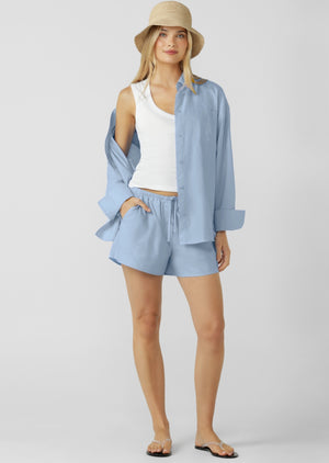 Lorna Jane LJC Unwind Summer Shorts - Oxford Blue