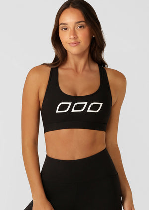 Lorna Jane Skinny Iconic Comfort Sports Bra - Black