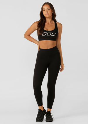 Lorna Jane Skinny Iconic Comfort Sports Bra - Black