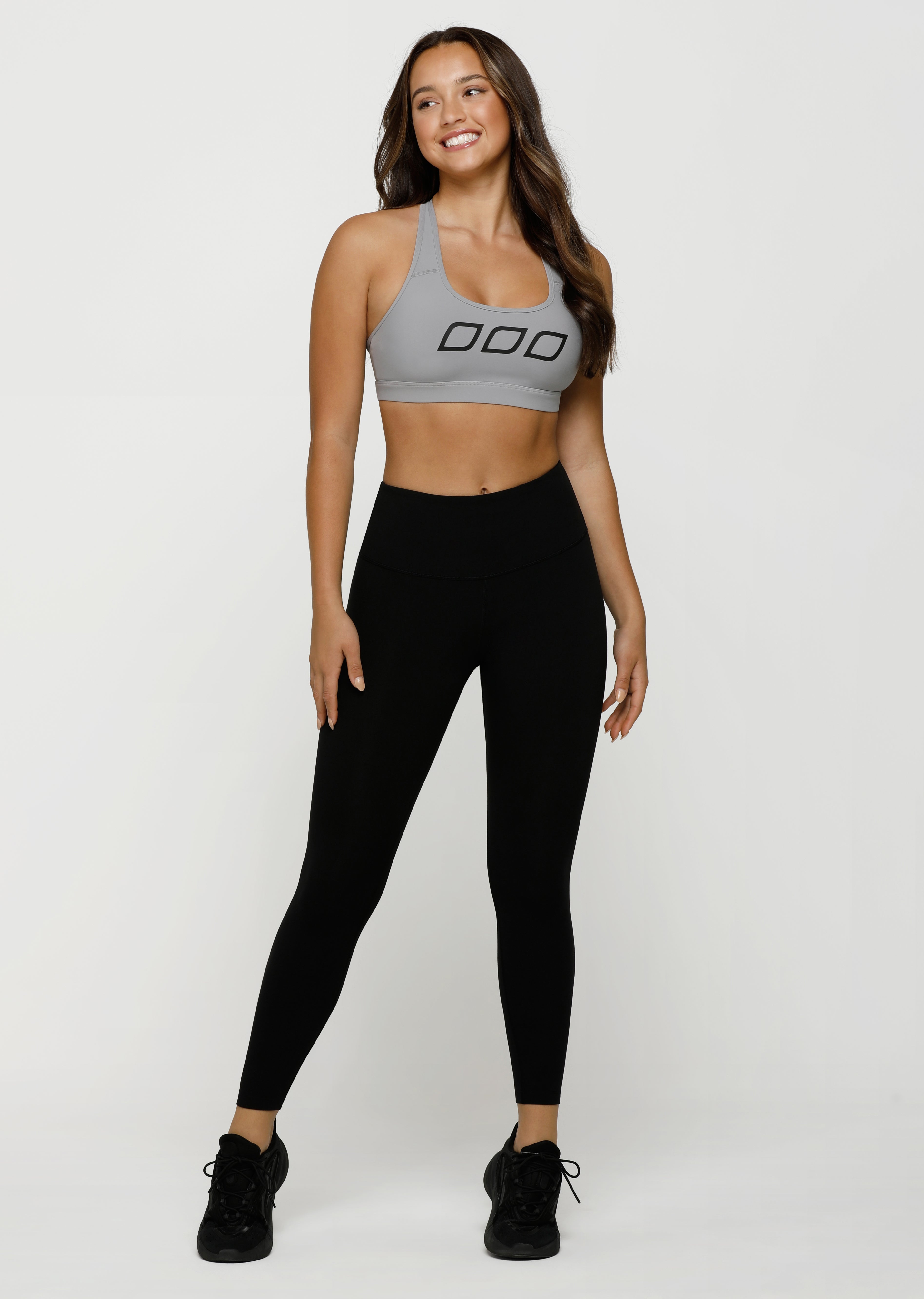 Lorna Jane Skinny Iconic Comfort Sports Bra - Nu Grey