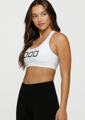 Lorna Jane Skinny Iconic Comfort Sports Bra - White