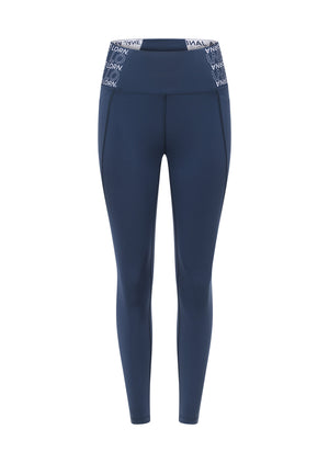 Lorna Jane Superior Phone Pocket Ankle Biter Leggings - Night Time Blue