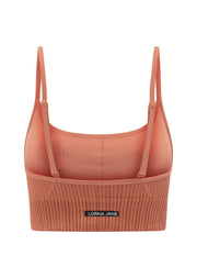 Lorna Jane Seamless Swim Longline Sports Bra - Rust