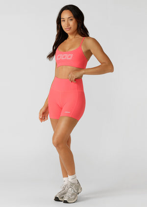 Lorna Jane Gym To Swim 12cm Bike Shorts - Nectarine