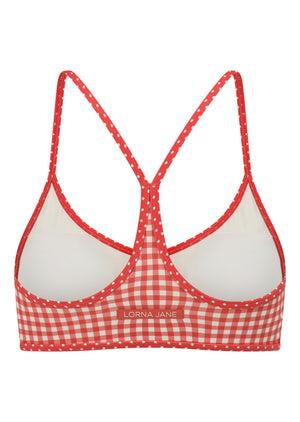 Lorna Jane Coucou Gingham Sports Bra - Coucou Gingham Print