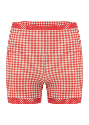 Lorna Jane Coucou Gingham 12cm Bike Shorts - Coucou Gingham Print