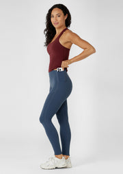 Lorna Jane Second To None Full Length Leggings - Deep Dive Blue