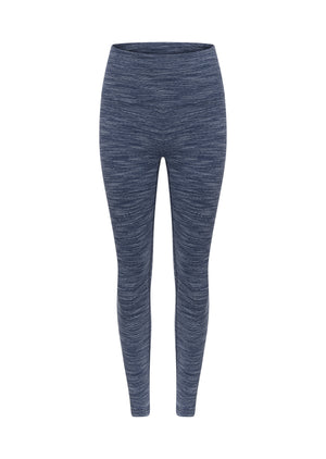 Lorna Jane Retro Ankle Biter Leggings - Deep Dive Blue Marl