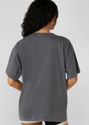 Lorna Jane Summer Sports Washed Boyfriend T-Shirt - Washed Titanium