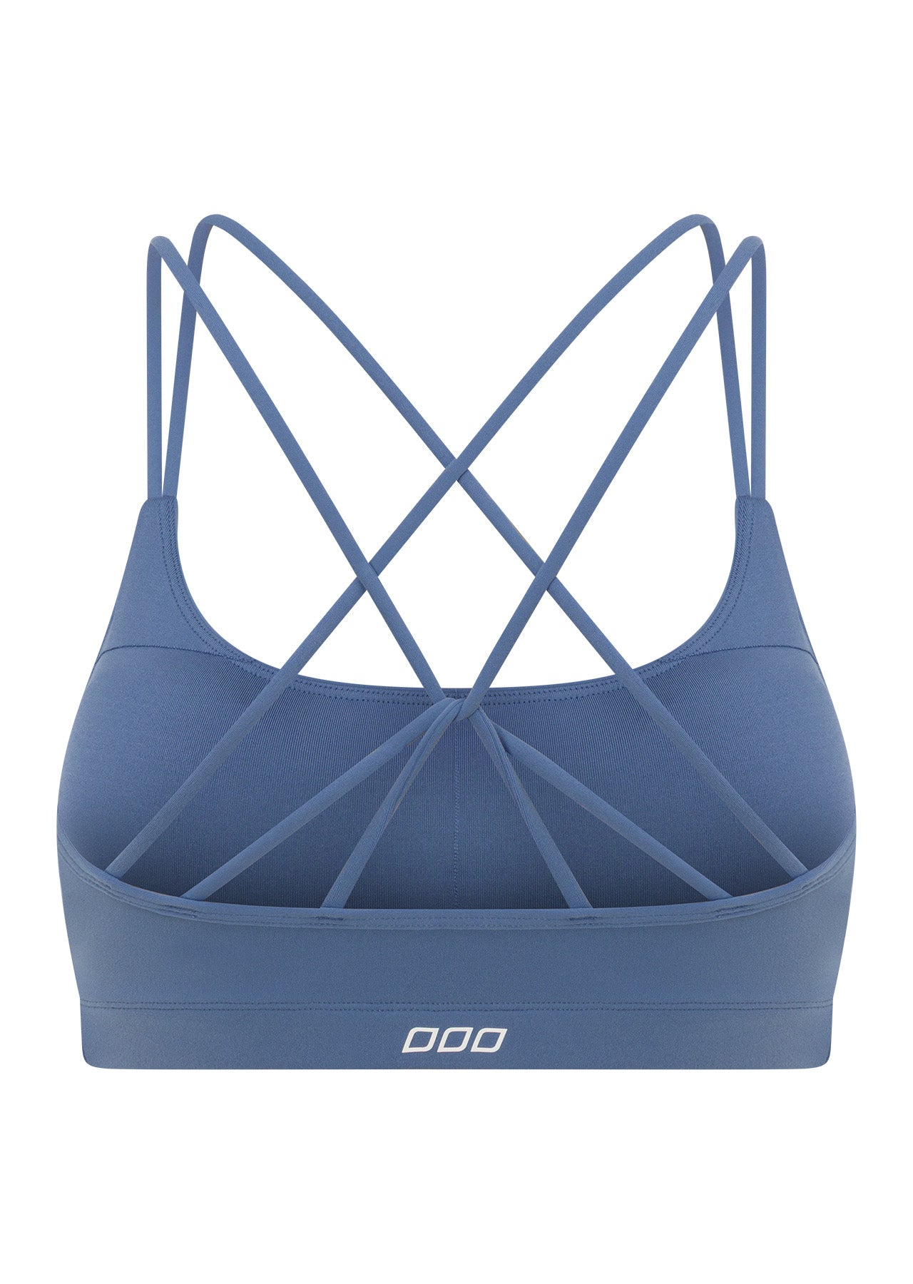 Lorna Jane Lotus Cropped Sports Bra - Misty Blue